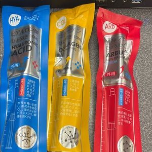 Hyaluronic Acid, Collagen, and Arbutin Serums price firm new set of 3